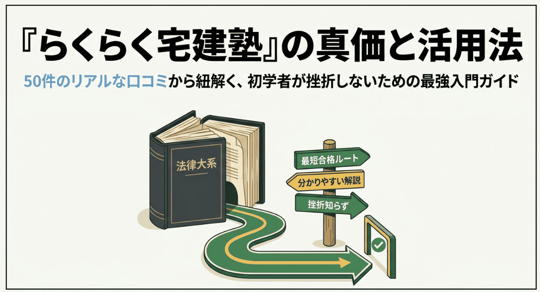 らくらく宅建塾の評判口コミまとめ